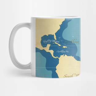 Vintage Nautical Map Mug